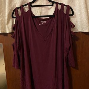 Express one eleven ultra soft never worn maroon XL